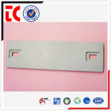 China famous aluminium die casting parts / adc12 aluminum casting part / white painted equipment plate